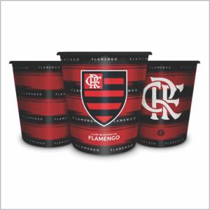 BALDE DE PIPOCA FLAMENGO Plástico Capacidade: 2,5L    