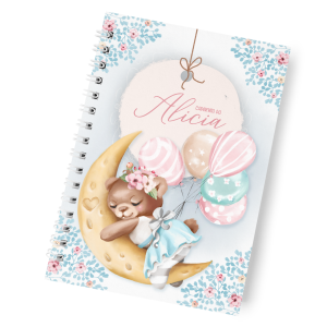 Caderneta de Vacinação Menina. Capa Dura + Miolo em Sulfite 75g (comum) 14x20cm (A5) Miolo Padrão do Ministério da Saúde  Encadernação Wire-O Envie seu nome nas observações do pedido!
