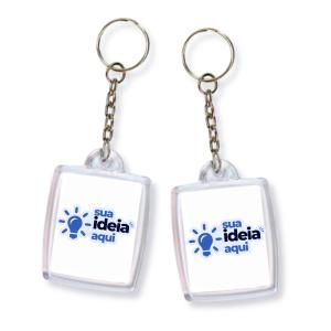 Chaveiro Acrílico Personalizado Acrílico 3x4CM    