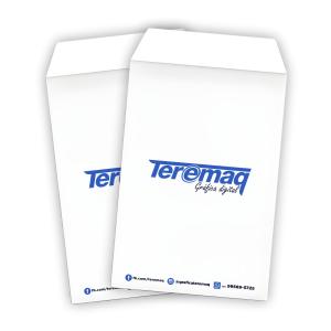 Envelope Personalizado.  Saco (A4) 22,9x32,4CM Impressão frente.   