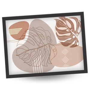 Quadro com Moldura Moldura em Madeira + Adesivo Vinílico A4 (21x29,7 cm) Digital Moldura MDF 2x1cm Adesivo Fosco Premium. Não acompanha vidro.