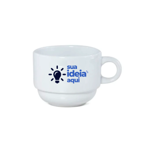 Xícaras Personalizadas Cerâmica Branca 20x5cm -180ML  Verniz Super Brilho Estampa por Sublimação Envie sua foto ou arte abaixo!